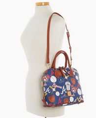 MLB Braves Zip Zip Satchel