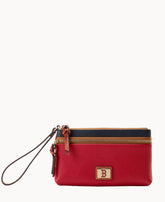 MLB Red Sox Double Zip Wristlet