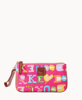 Doodle II Coated Cotton Medium Wristlet