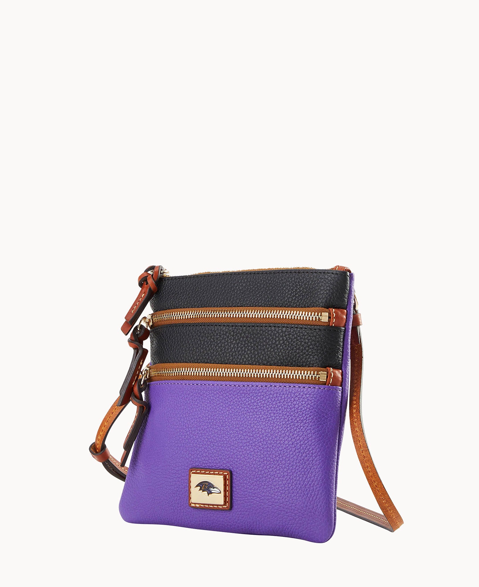 NFL Ravens Triple Zip Crossbody