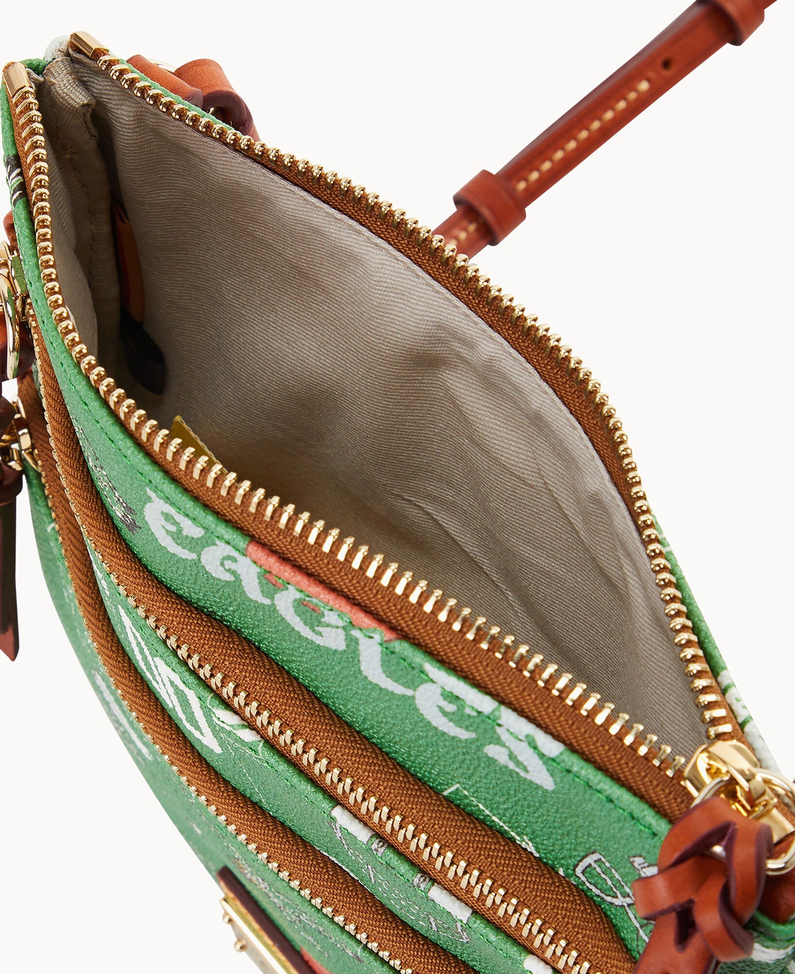 NFL Eagles Triple Zip Crossbody