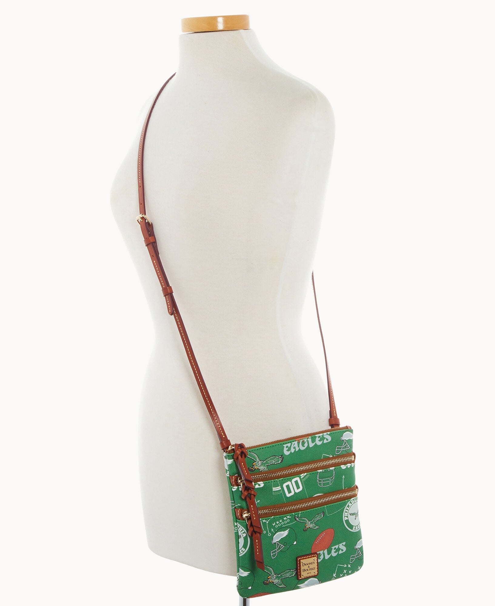 NFL Eagles Triple Zip Crossbody