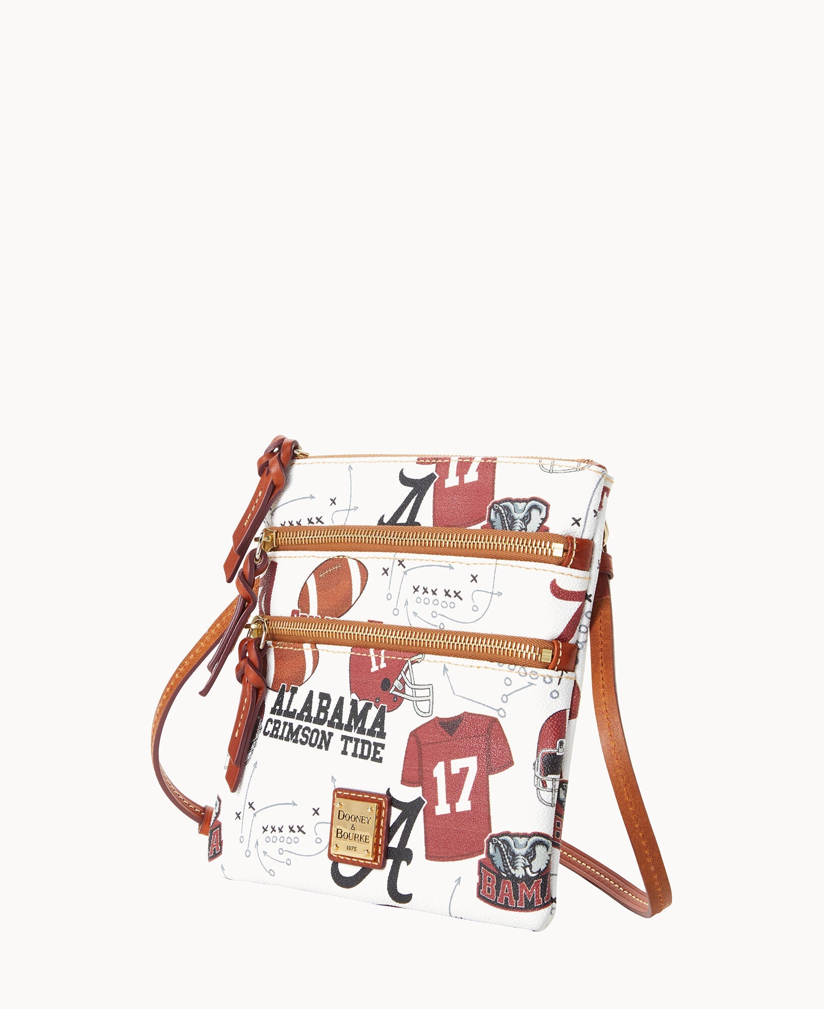 Collegiate University of Alabama Triple Zip Crossbody