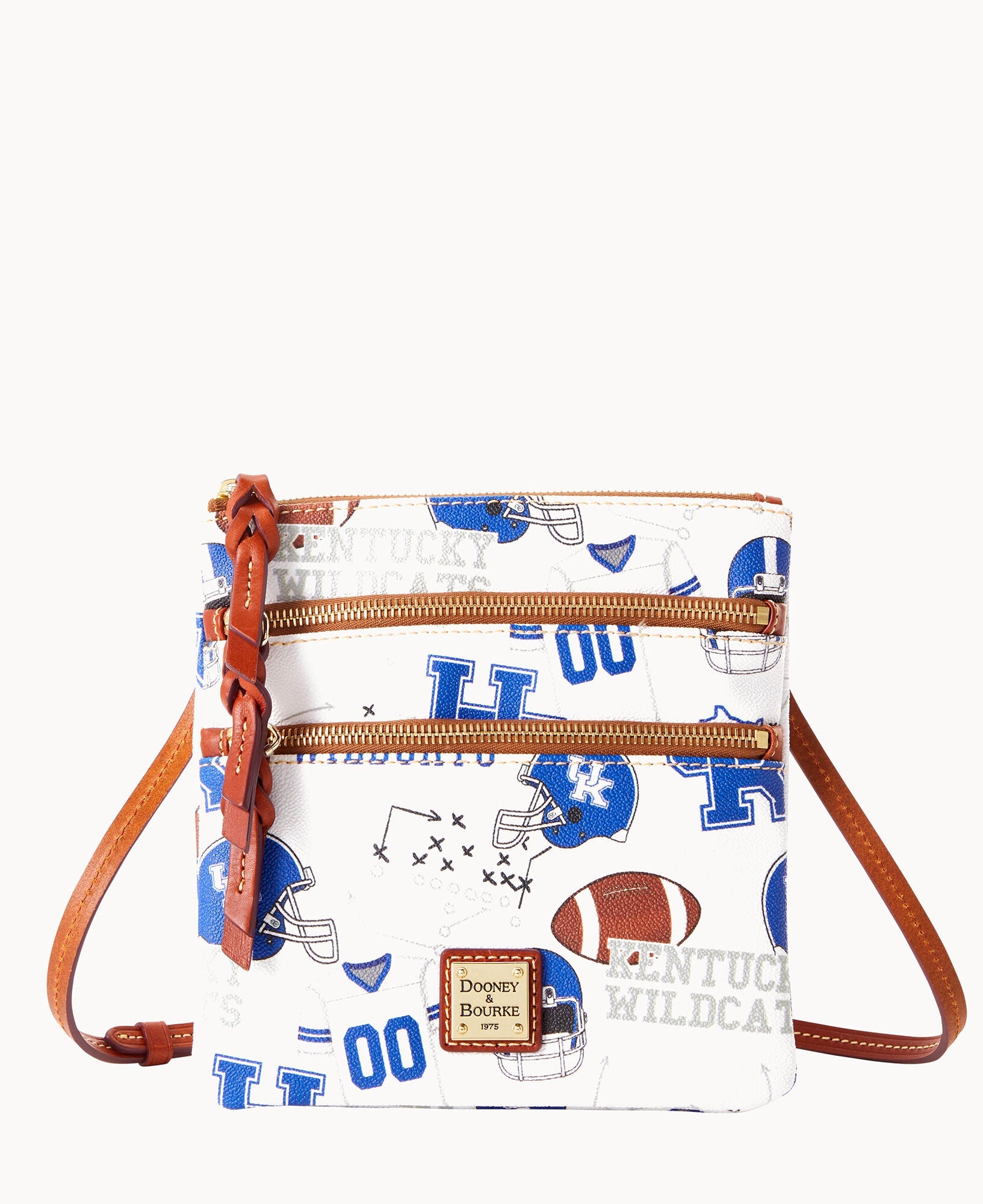 Collegiate University of Kentucky Triple Zip Crossbody