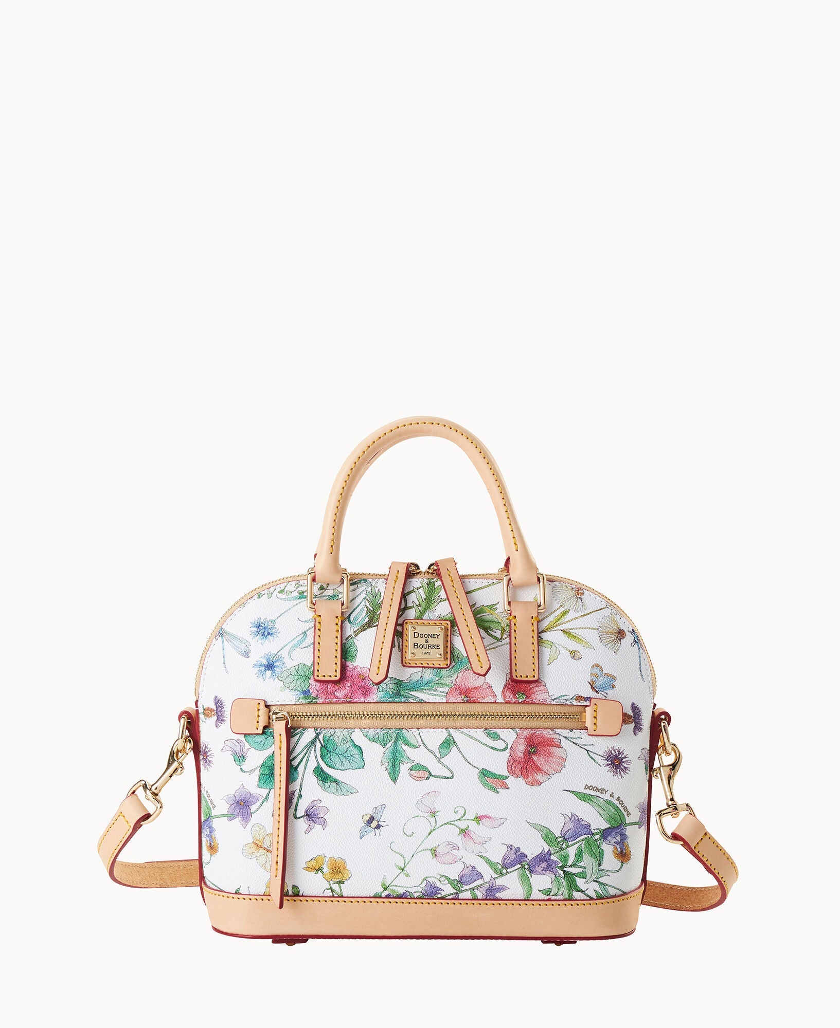Botanical Small Domed Zip Satchel
