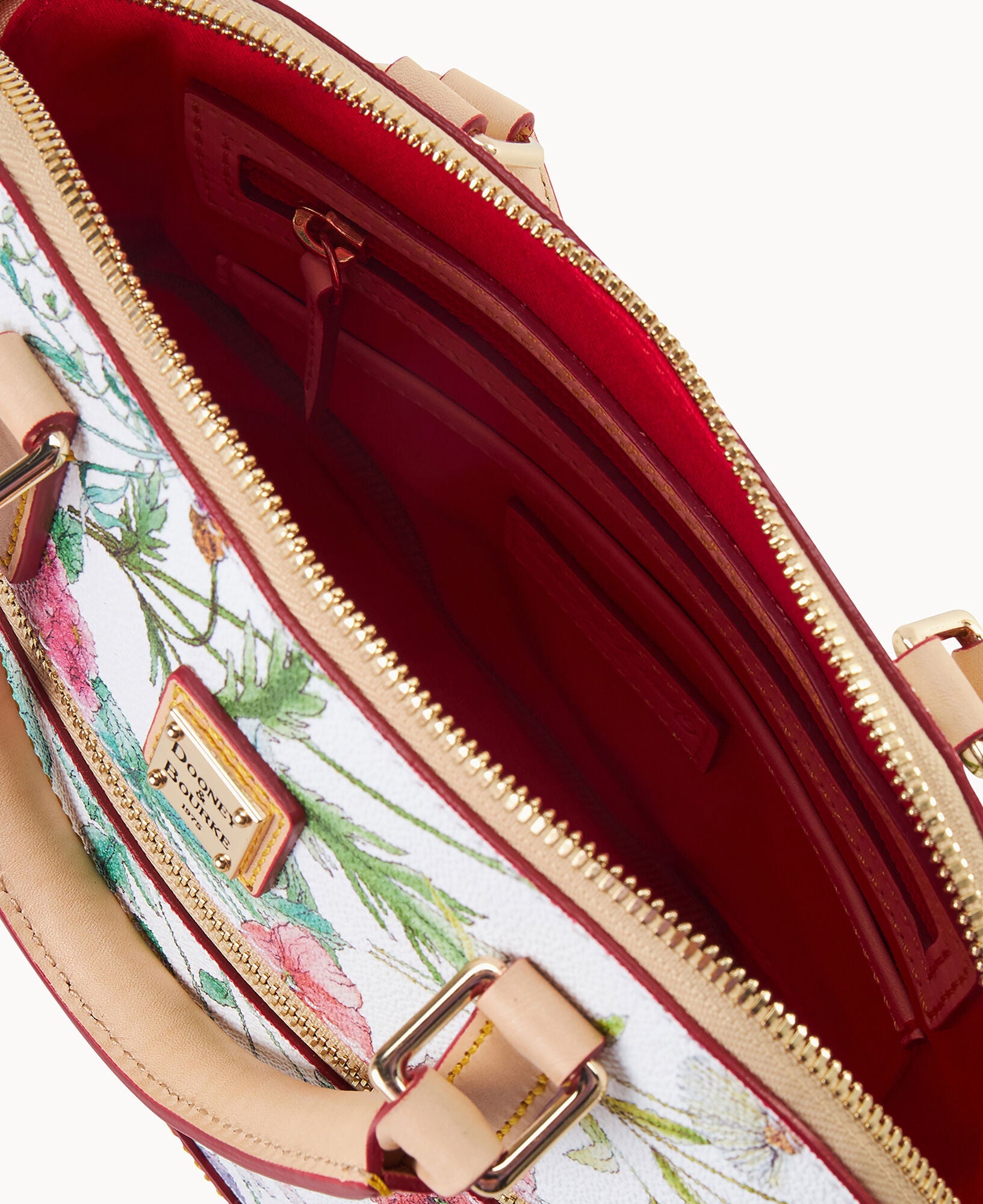 Botanical Small Domed Zip Satchel