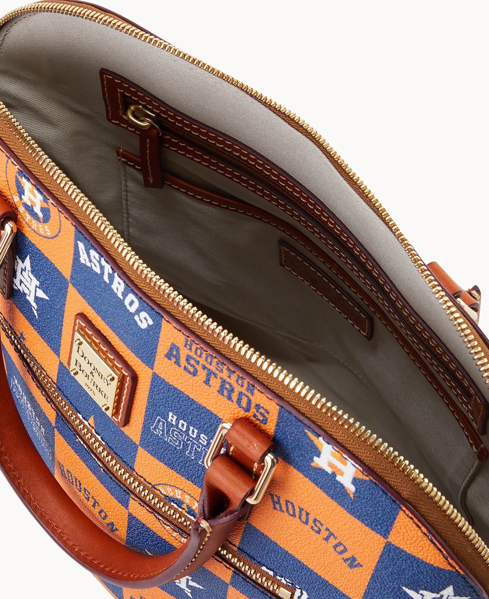 MLB Astros Domed Zip Satchel