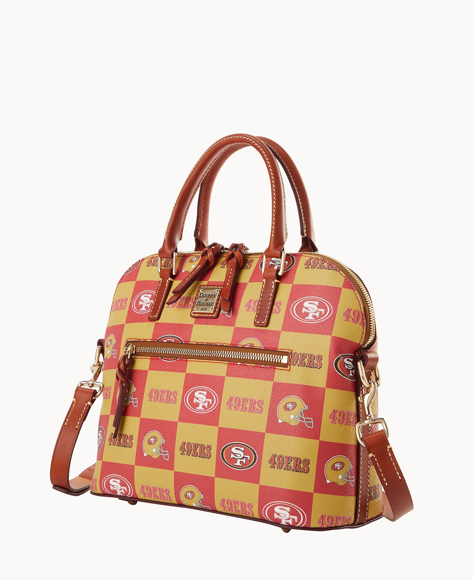 NFL 49ERS Domed Zip Satchel