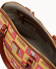 NFL 49ERS Domed Zip Satchel