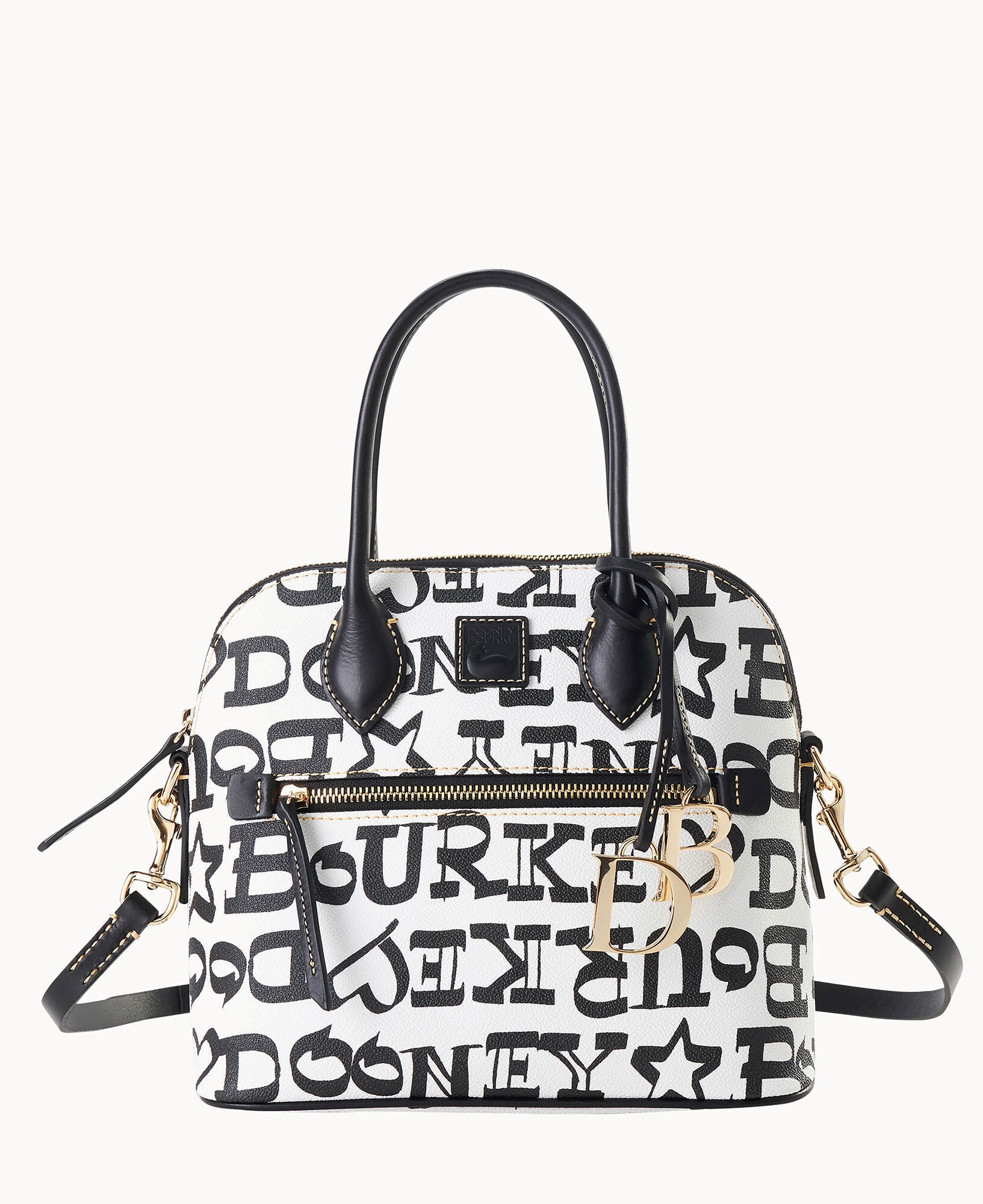 Doodle II Coated Cotton Domed Satchel
