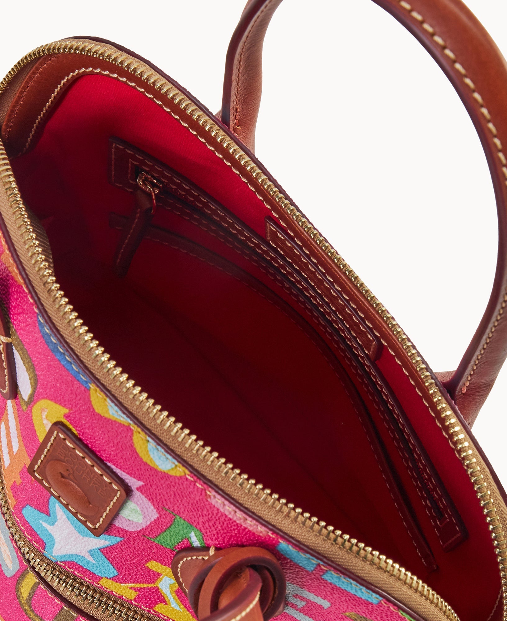 Doodle II Coated Cotton Domed Satchel