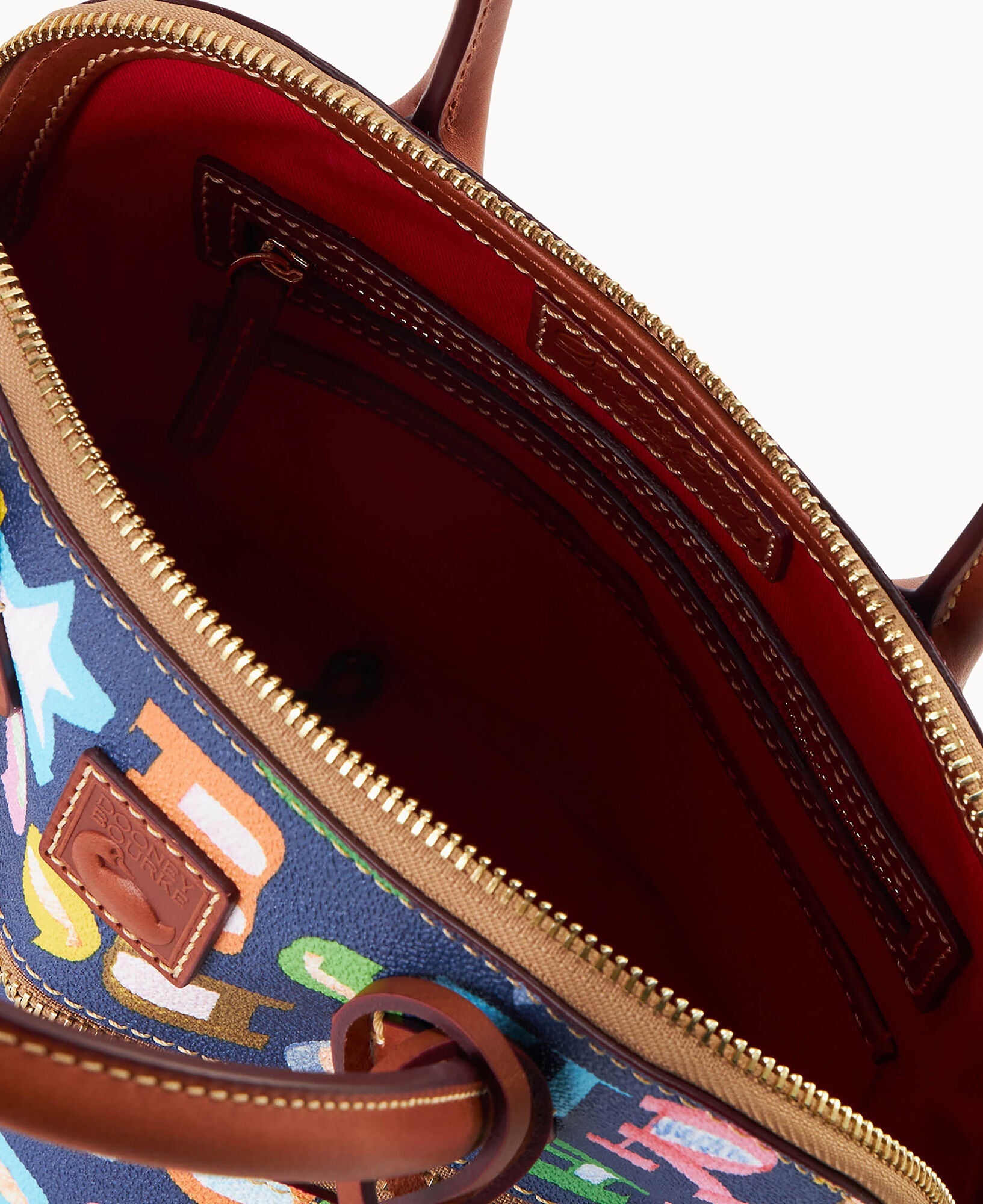 Doodle II Coated Cotton Domed Satchel