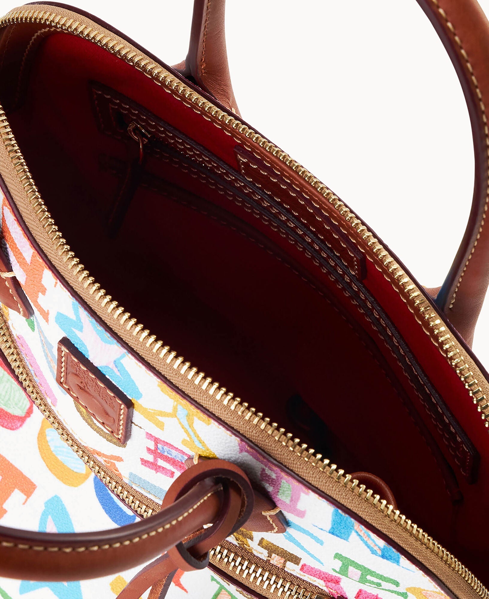 Doodle II Coated Cotton Domed Satchel