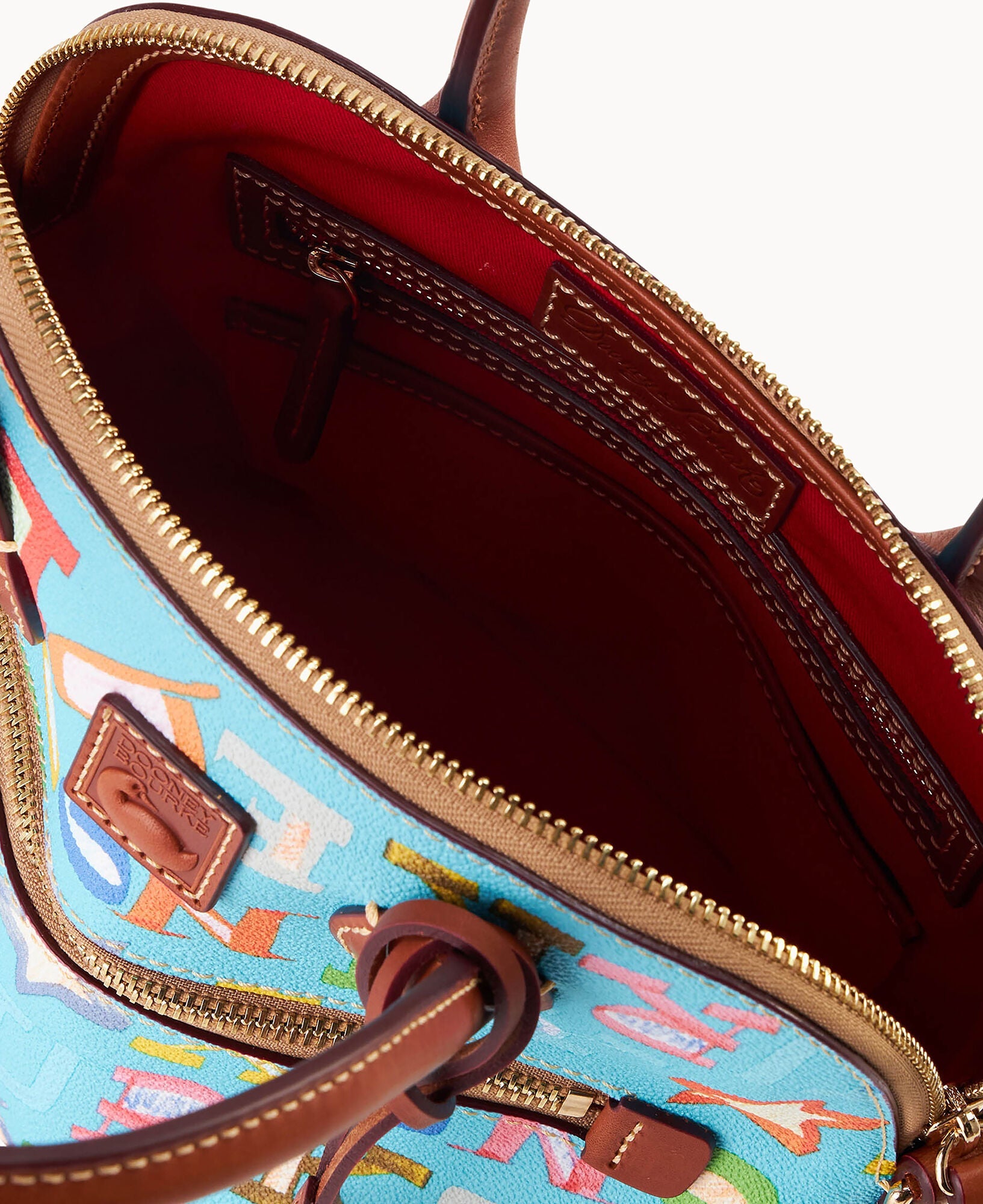 Doodle II Coated Cotton Domed Satchel