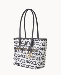 Doodle II Coated Cotton Tote