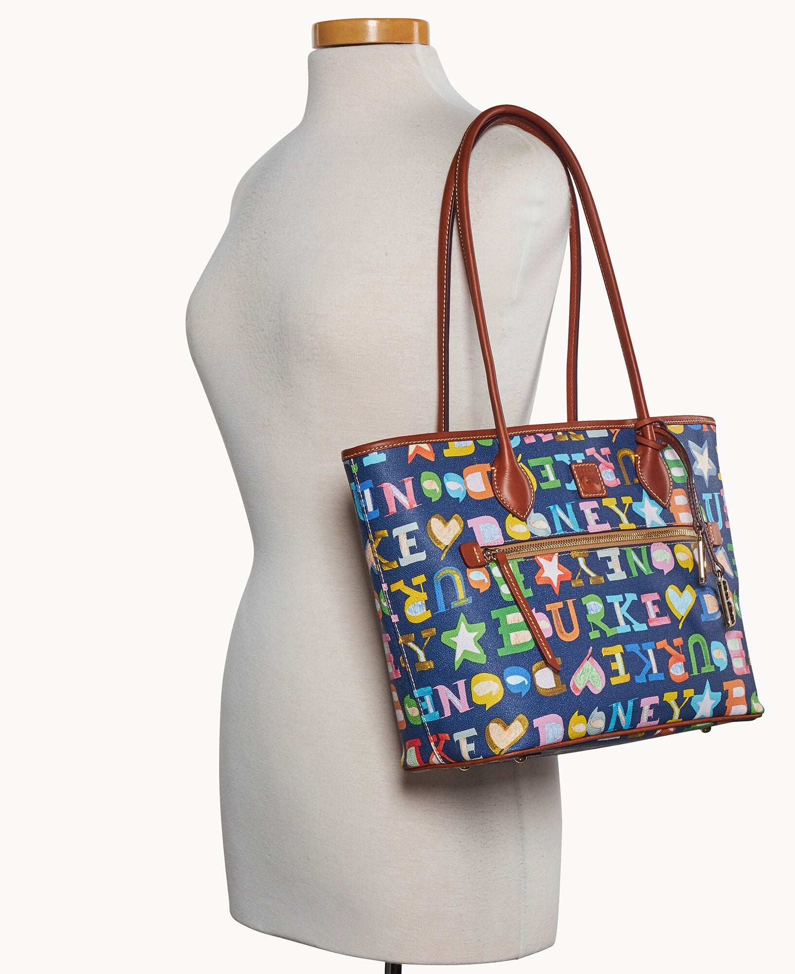 Doodle II Coated Cotton Tote