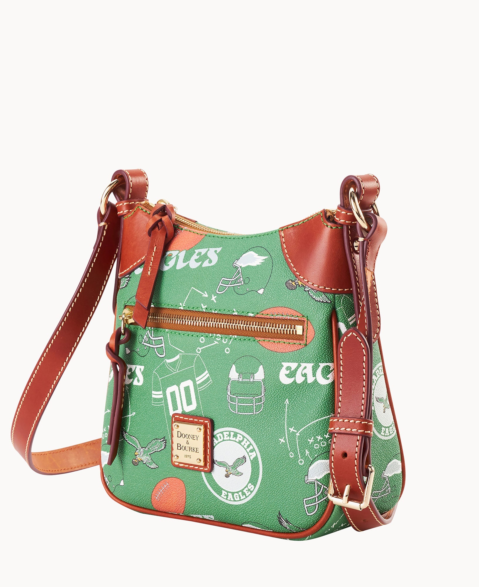 NFL Eagles Front Zip Crossbody