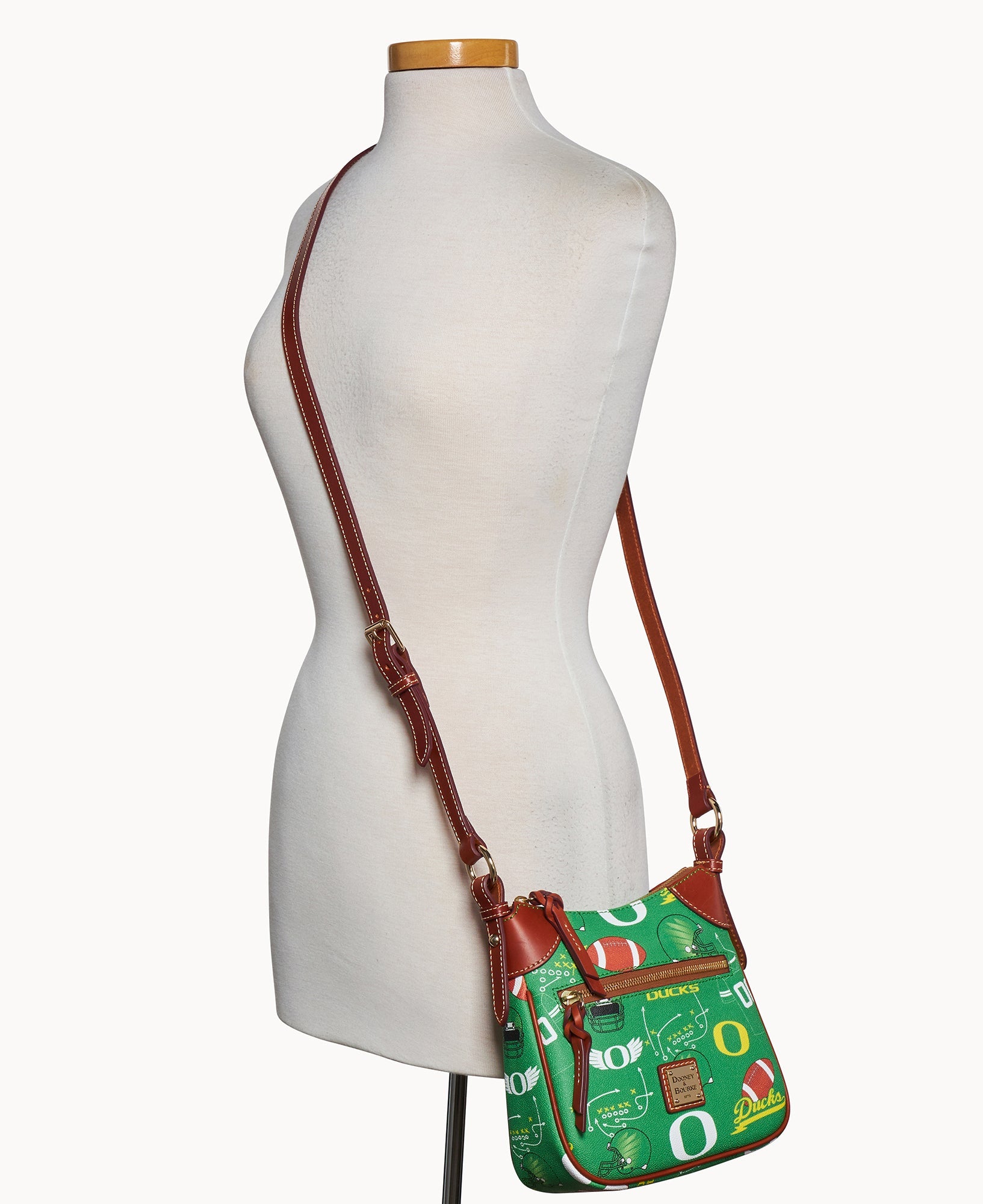 Collegiate University of Oregon Front Zip Crossbody