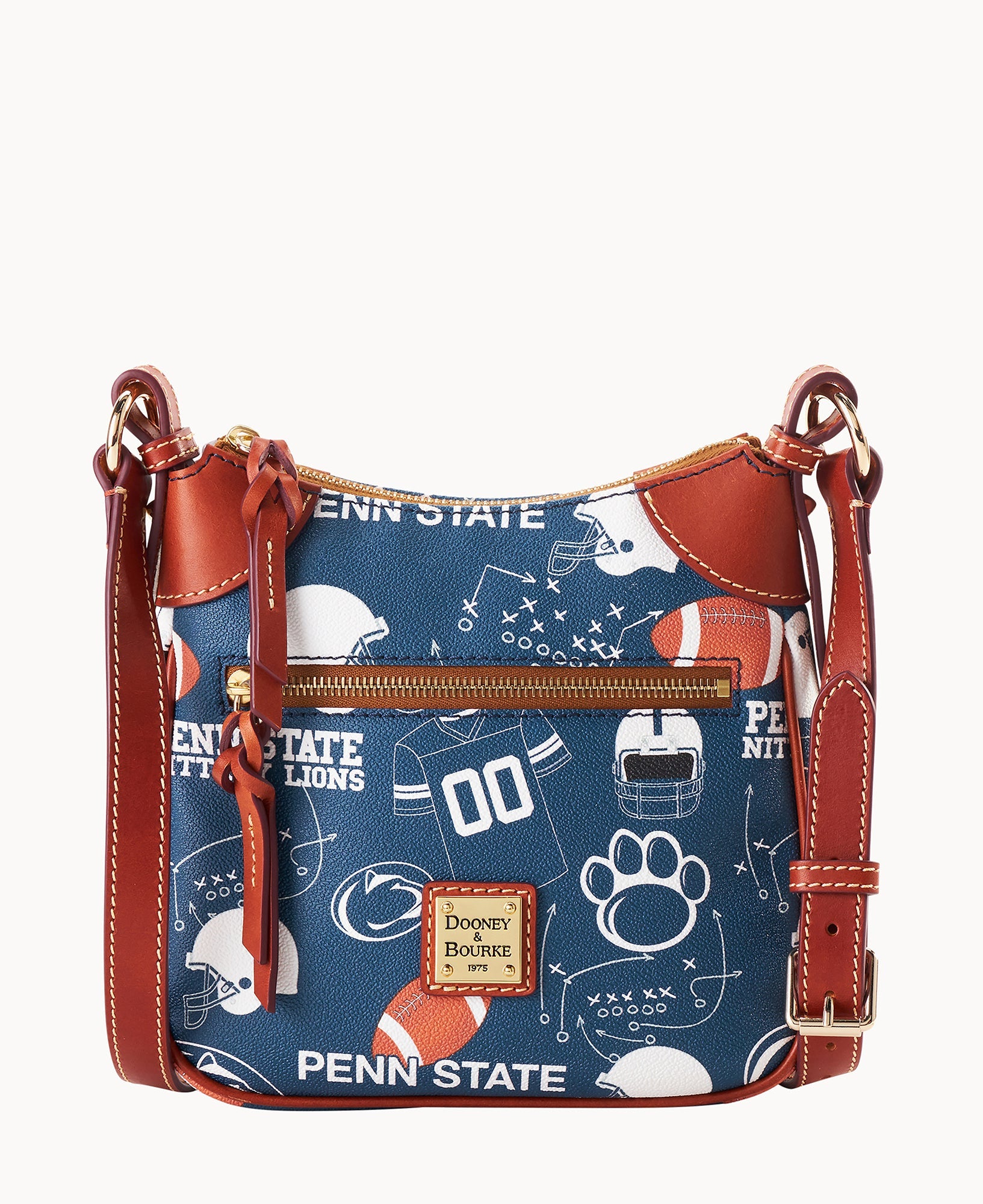 Collegiate Penn State University Front Zip Crossbody