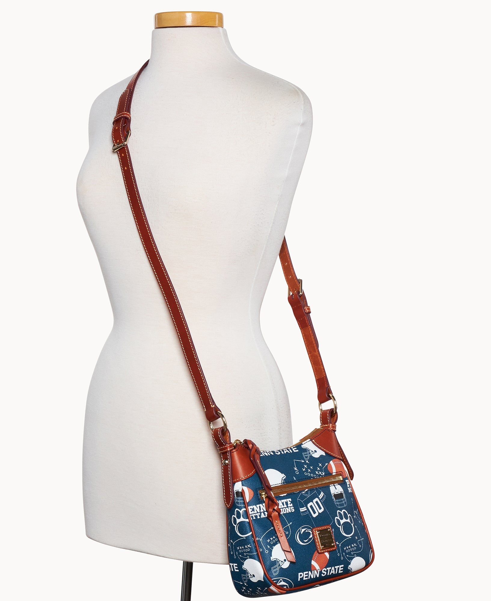 Collegiate Penn State University Front Zip Crossbody