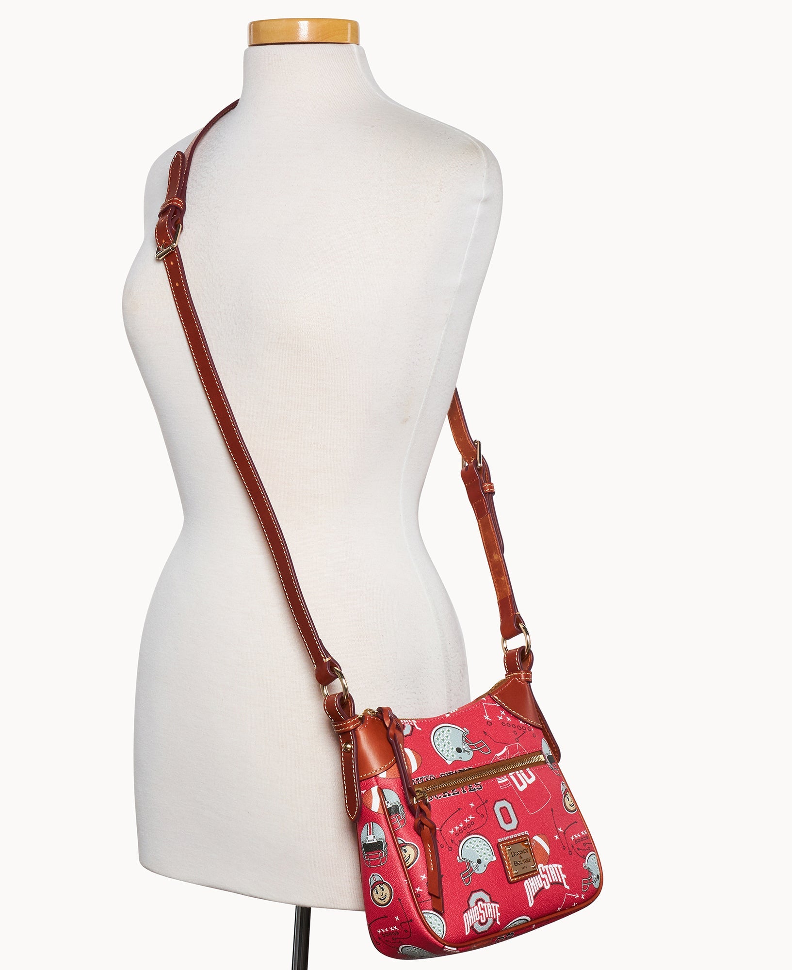 Collegiate Ohio State University Front Zip Crossbody