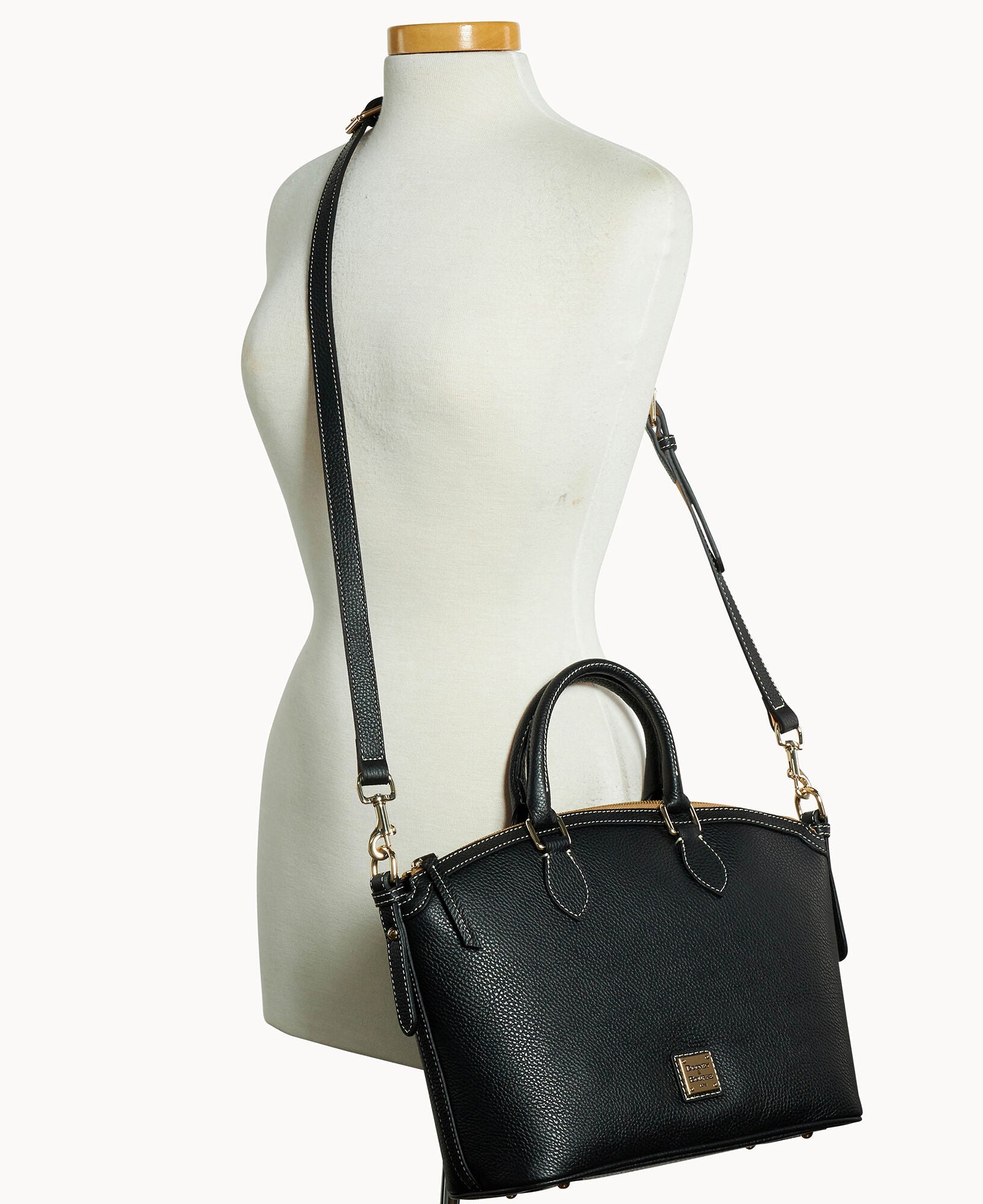 Lucca Leather Domed Satchel