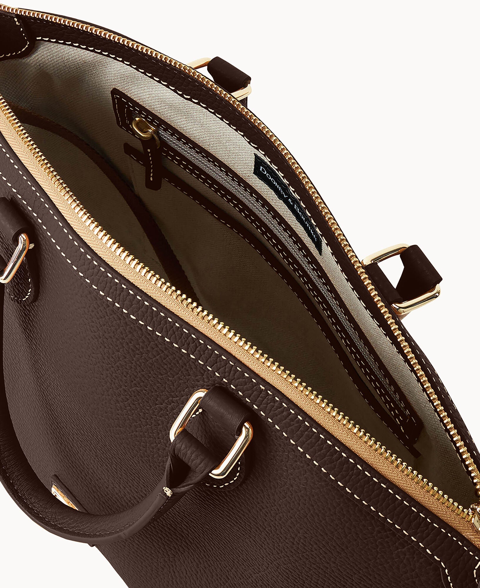 Lucca Leather Domed Satchel