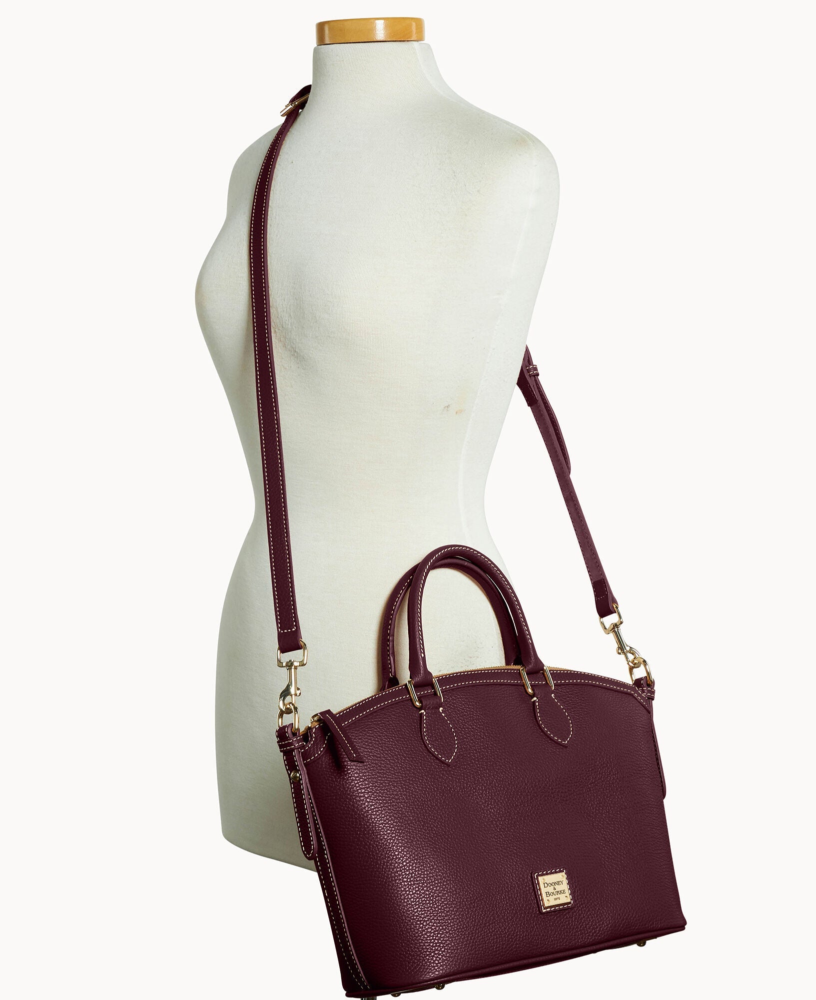 Lucca Leather Domed Satchel