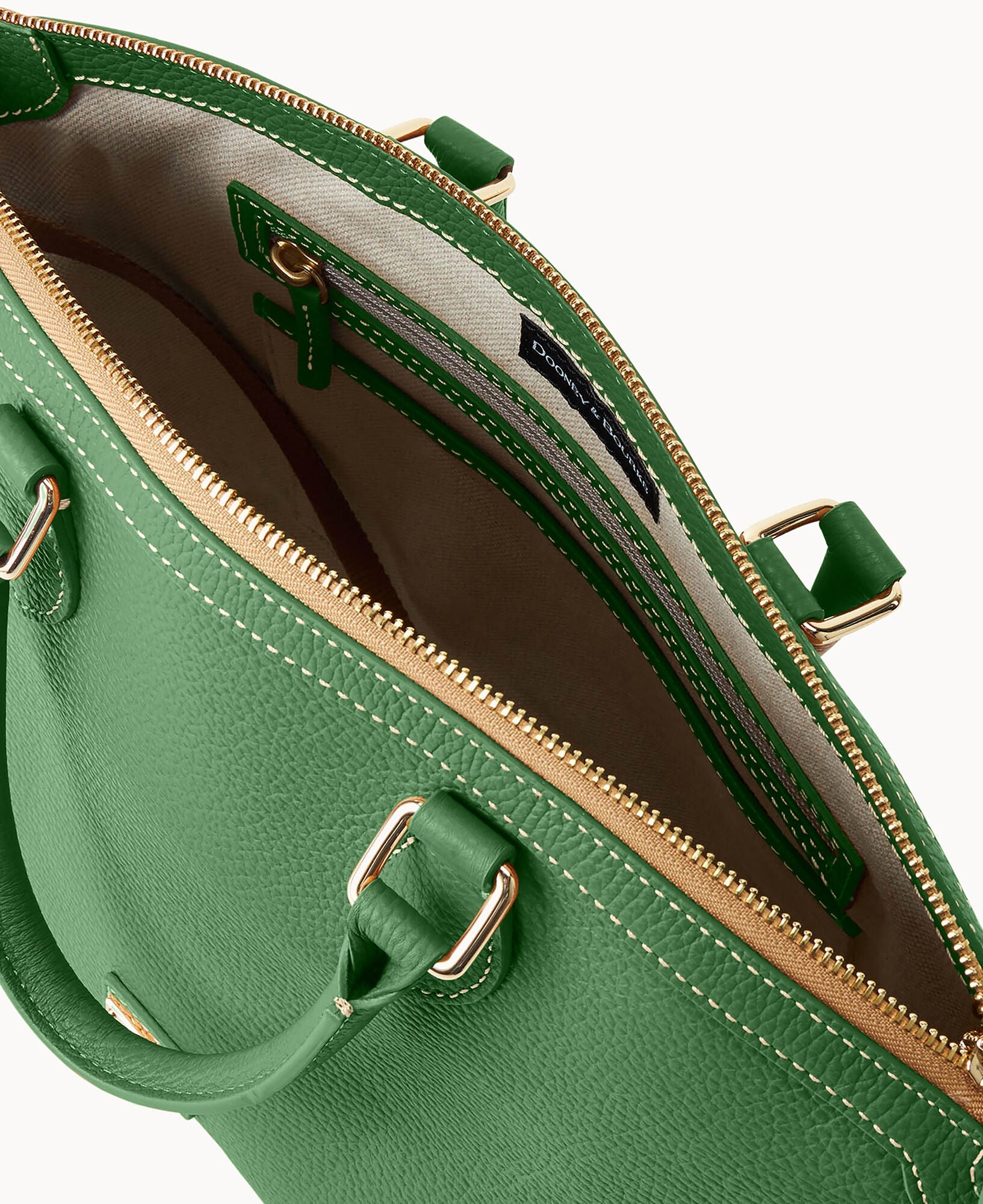 Lucca Leather Domed Satchel