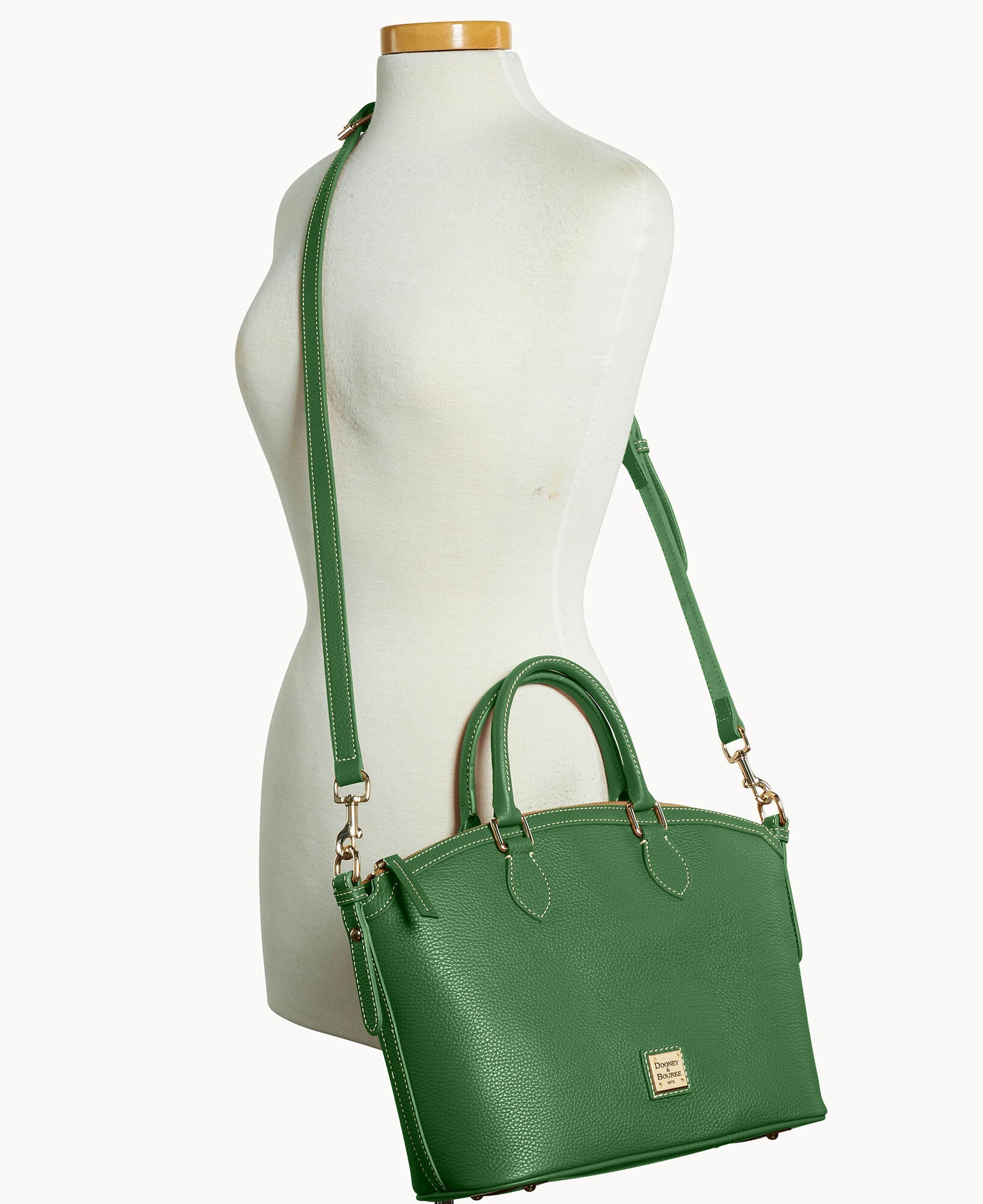 Lucca Leather Domed Satchel