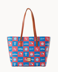 MLB Rangers Zip Tote