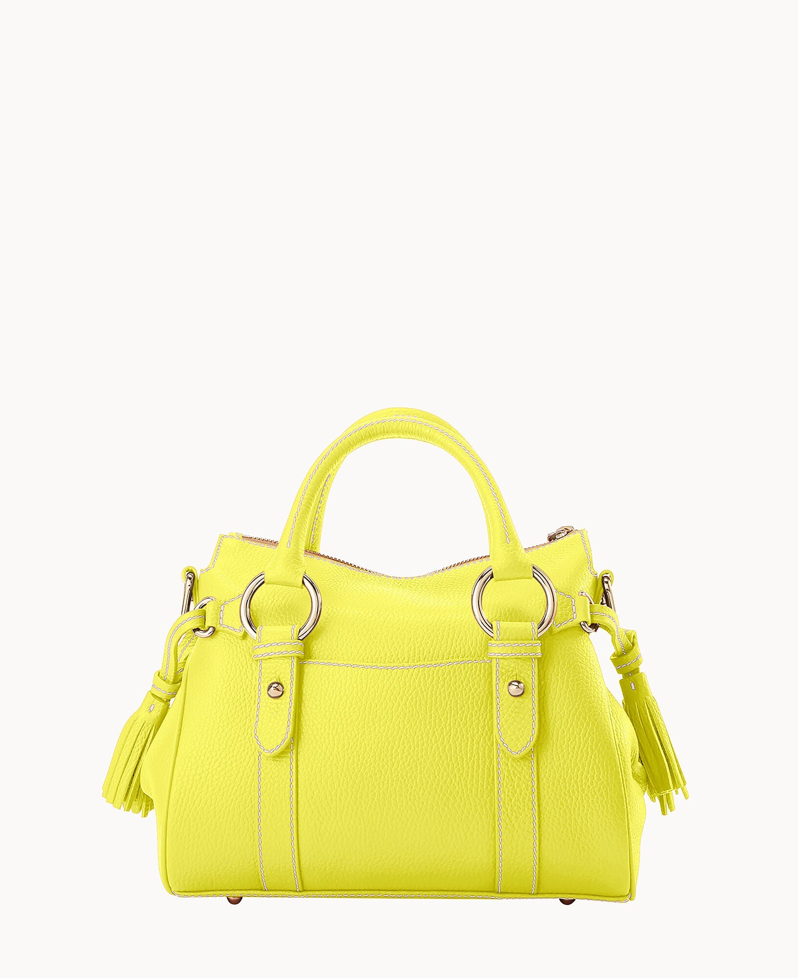 Lucca Leather Satchel With Pocket