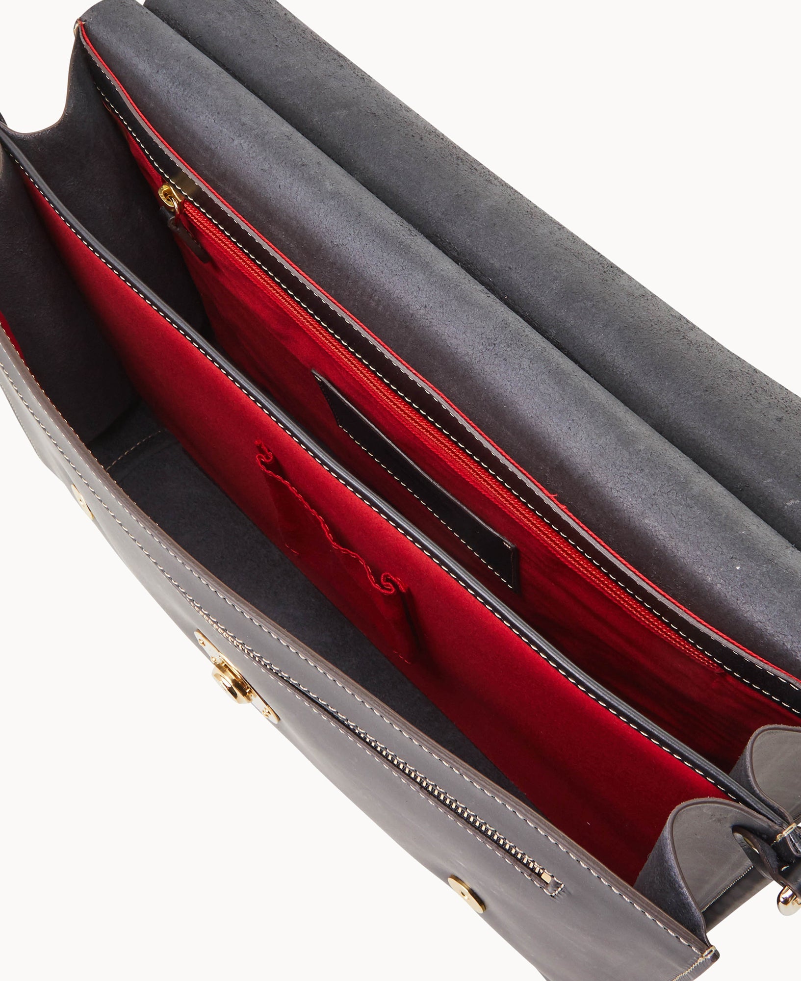 Alto Double Gusset Buckle Briefcase