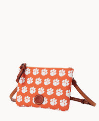 Collegiate Clemson University Top Zip Crossbody