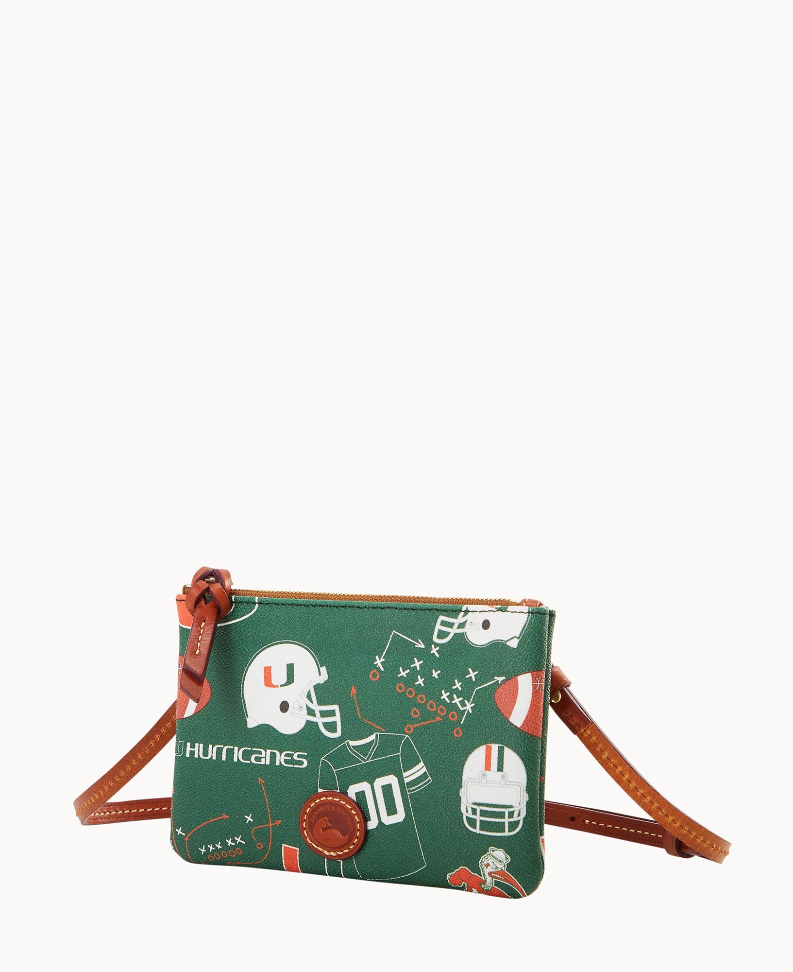 Collegiate University of Miami Top Zip Crossbody