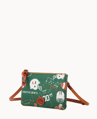 Collegiate University of Miami Top Zip Crossbody