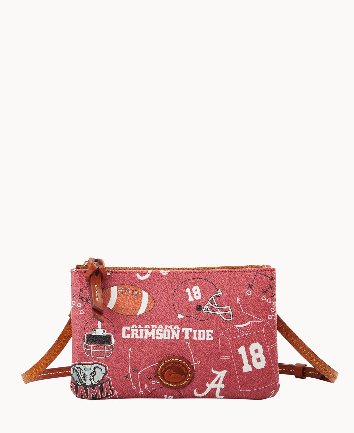 Collegiate University of Alabama Top Zip Crossbody