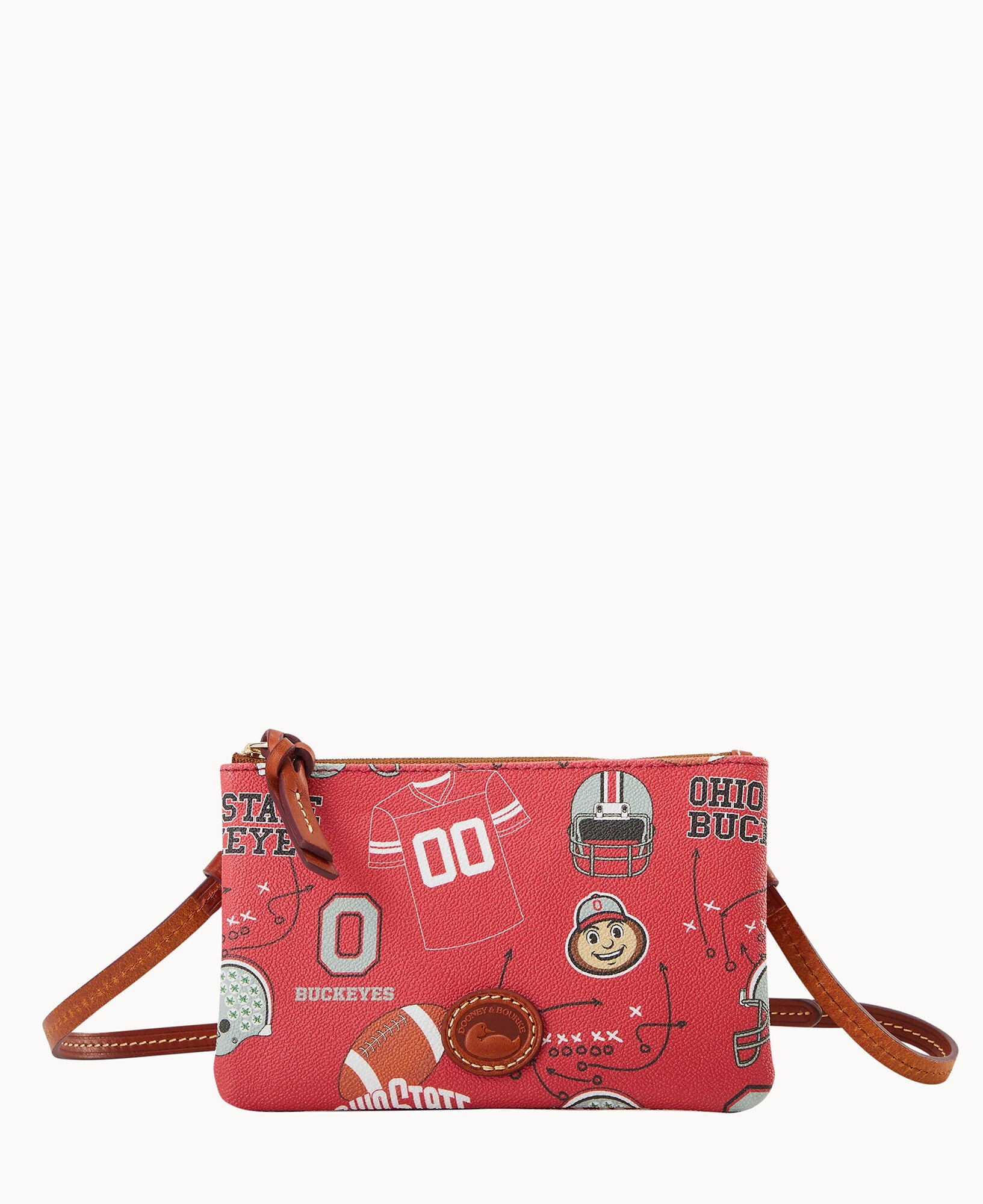 Collegiate Ohio State University Top Zip Crossbody