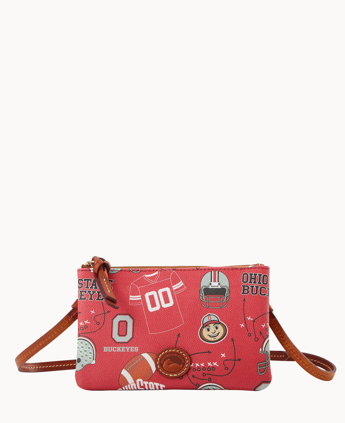 Collegiate Ohio State University Top Zip Crossbody