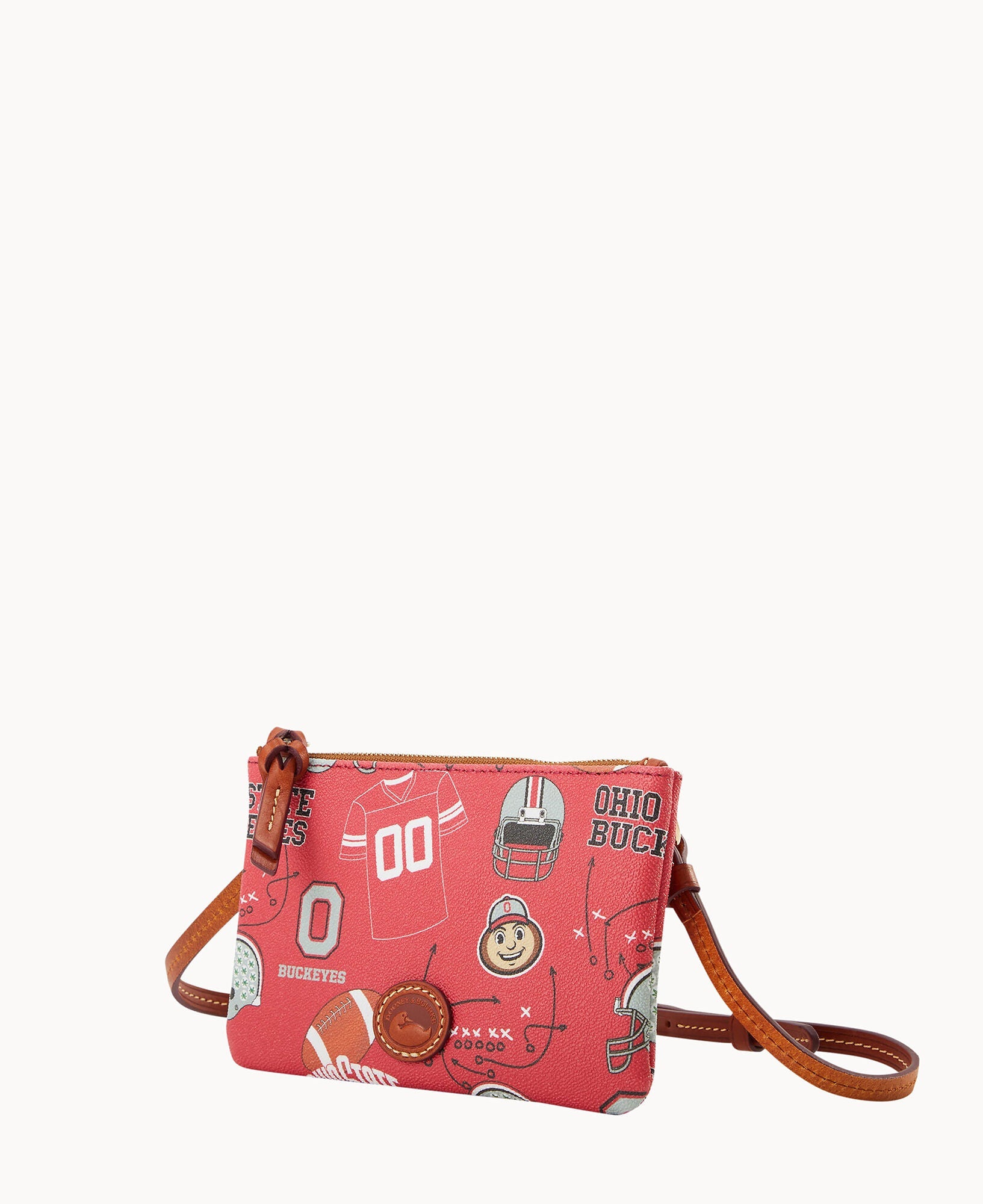 Collegiate Ohio State University Top Zip Crossbody