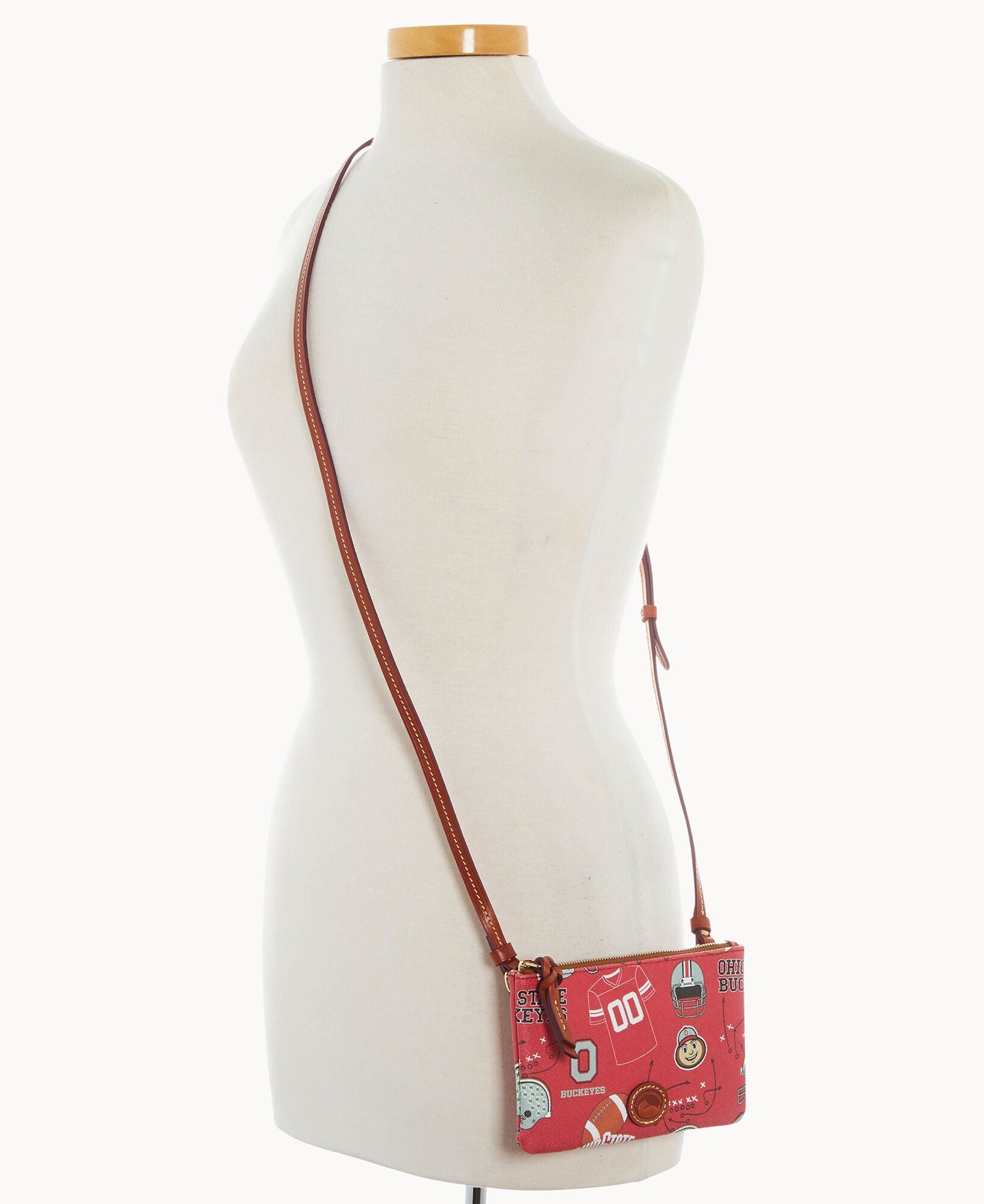 Collegiate Ohio State University Top Zip Crossbody