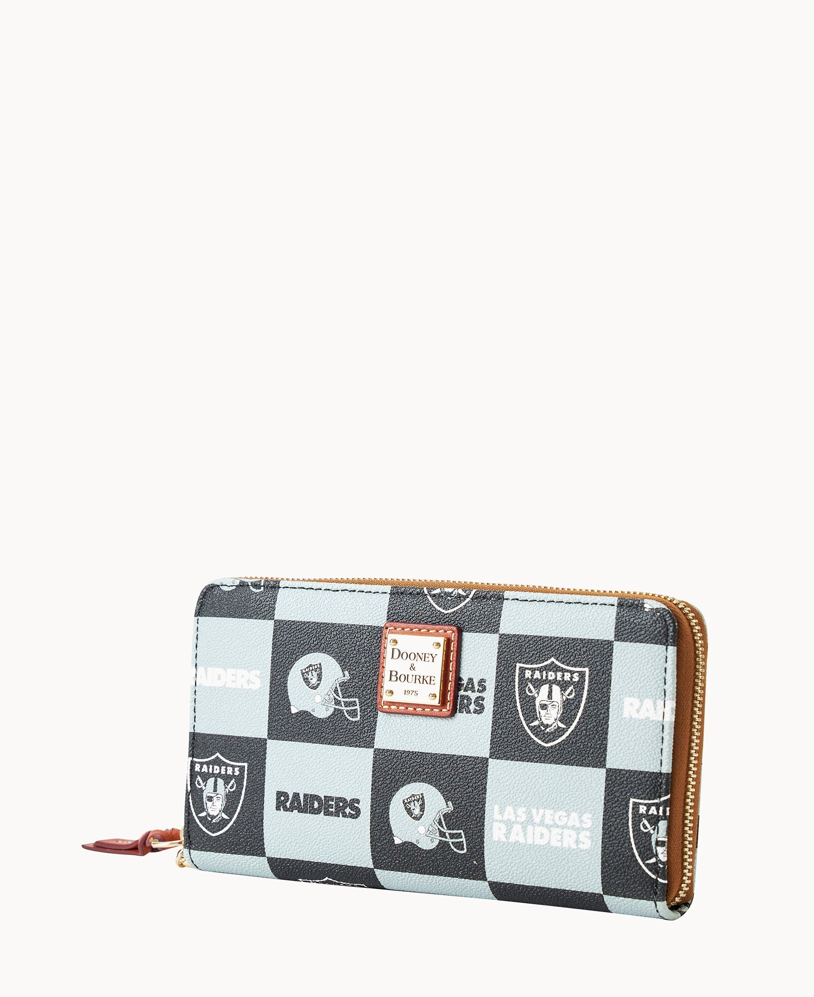 NFL Raiders Large Zip Around Wristlet
