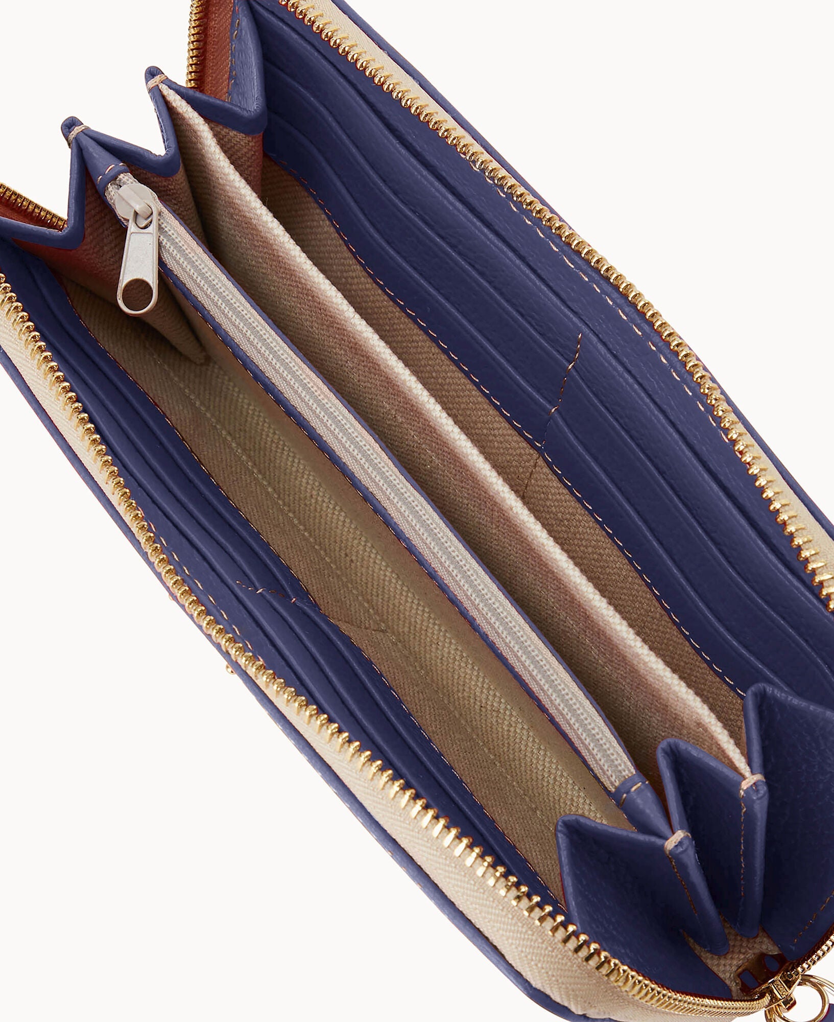 Lucca Leather Large Zip Around Wristlet