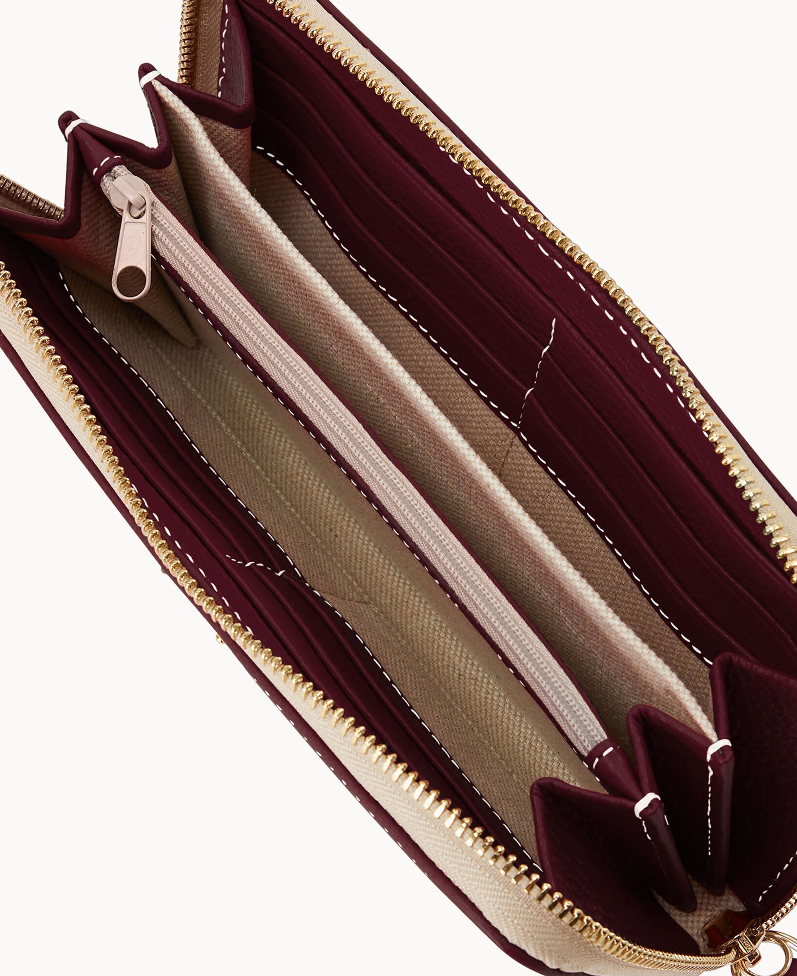 Lucca Leather Large Zip Around Wristlet
