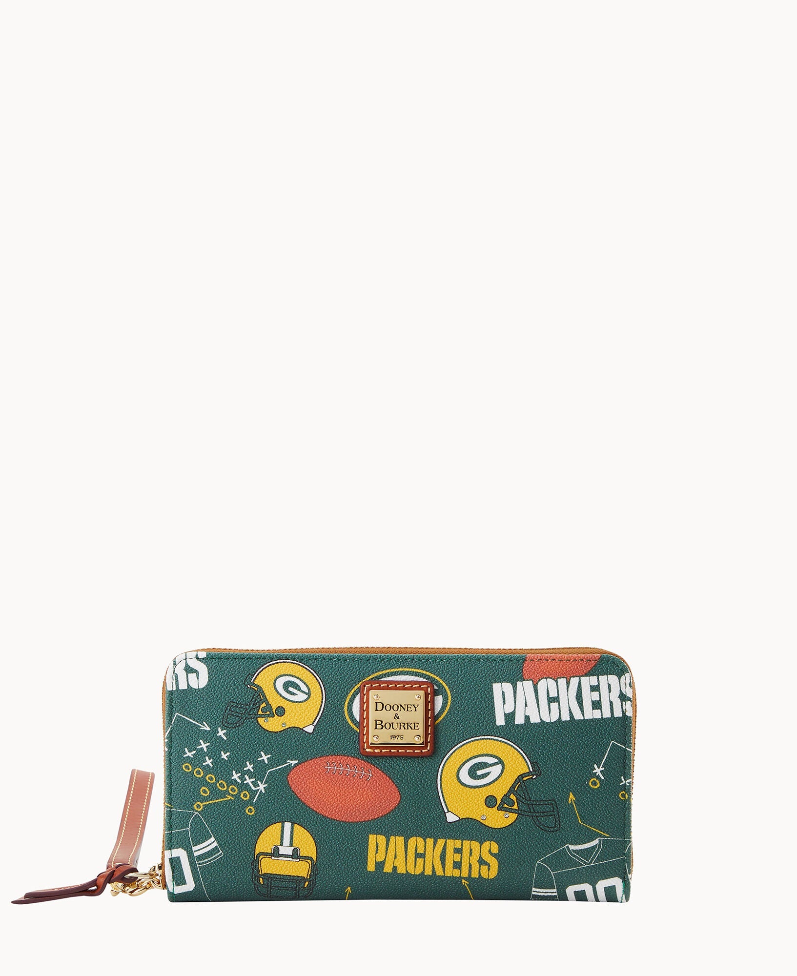 NFL Packers Large Zip Around Wristlet