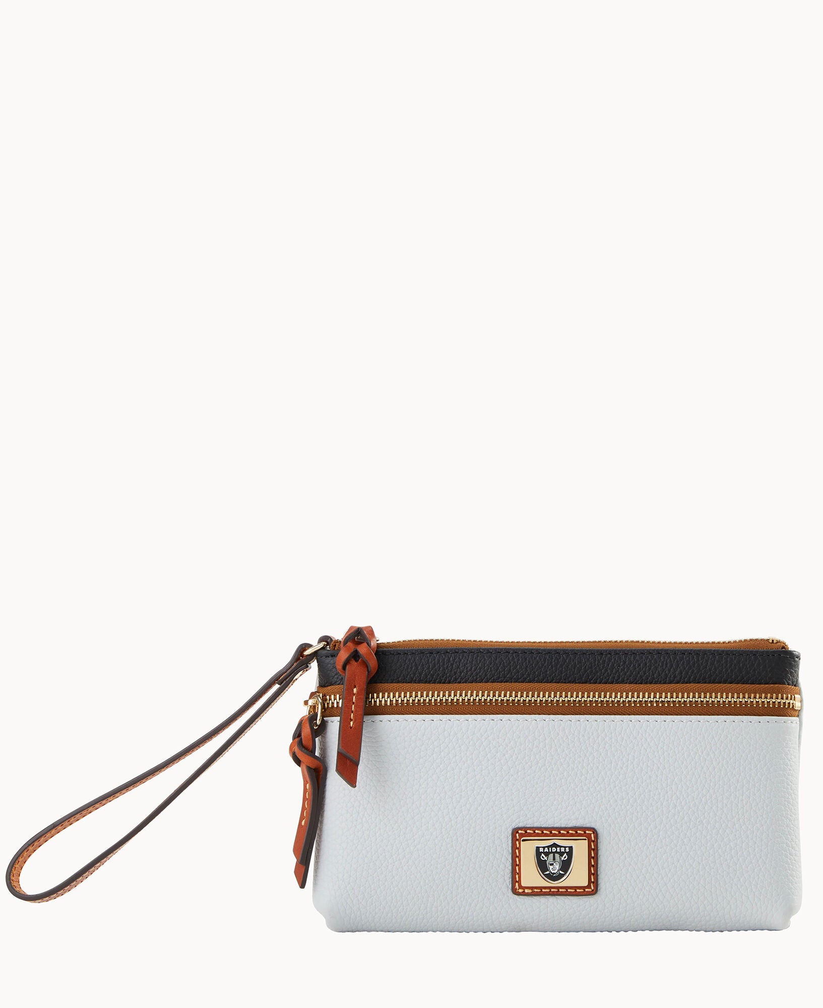 NFL Raiders Double Zip Wristlet