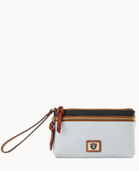 NFL Raiders Double Zip Wristlet