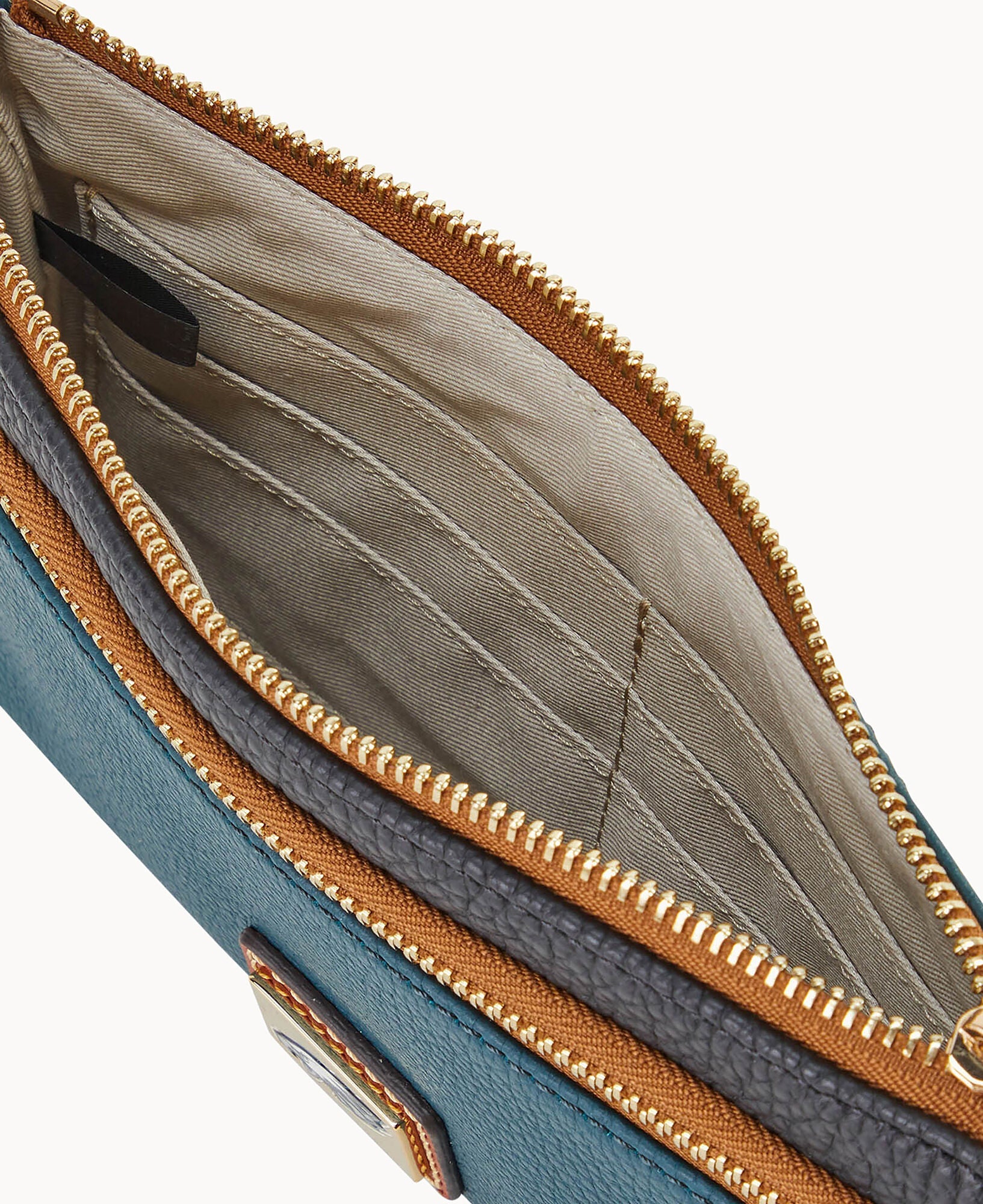 NFL Eagles Double Zip Wristlet