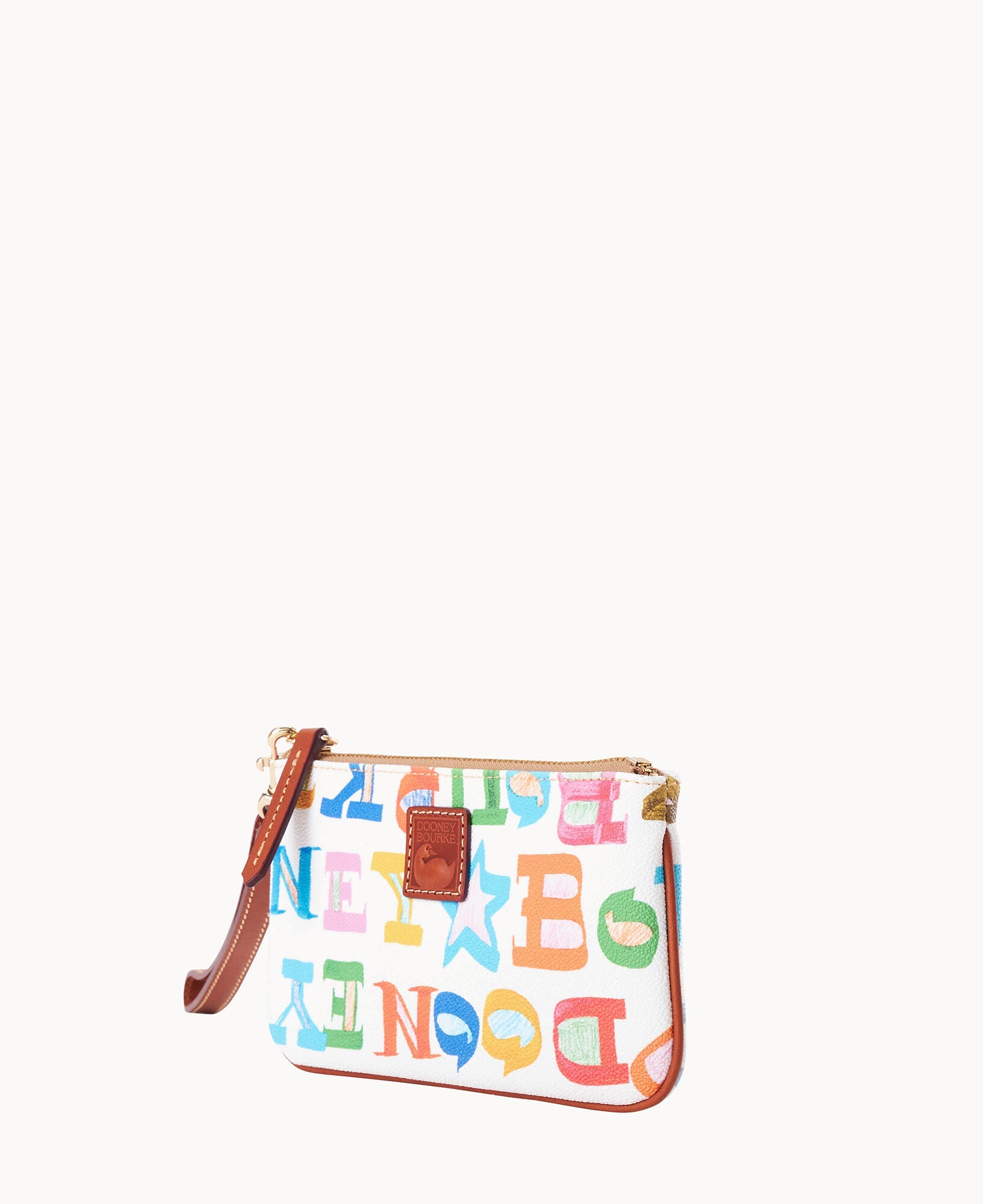 Doodle II Coated Cotton Medium Wristlet