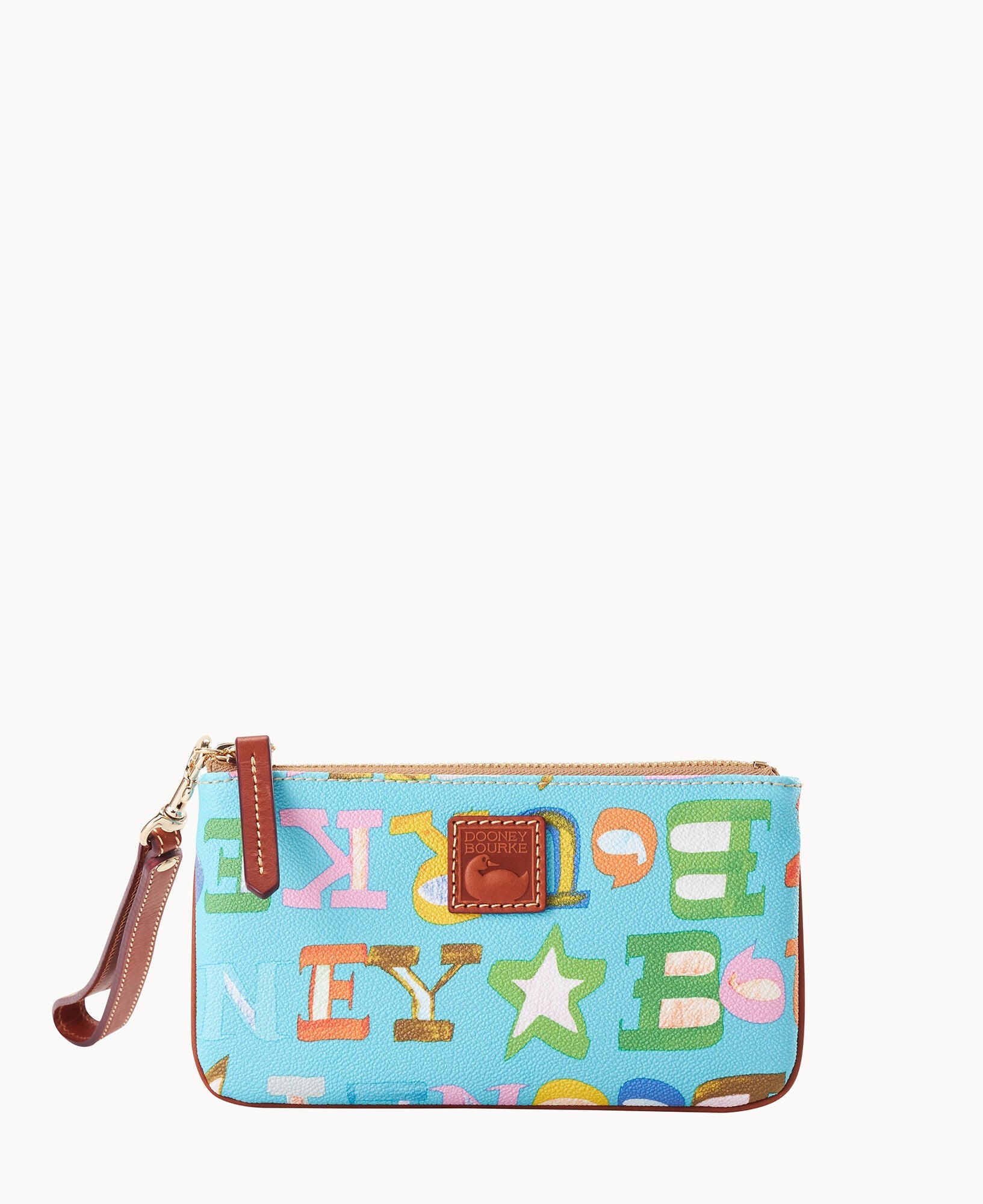 Doodle II Coated Cotton Medium Wristlet